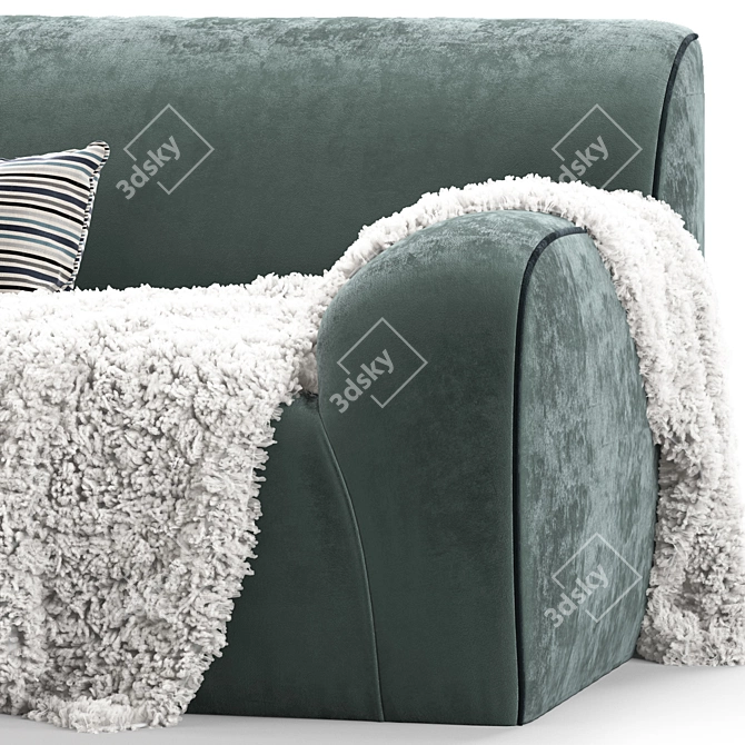 Mediterraneo Baker Sofa by Paola Navone 3D model image 3