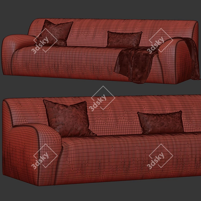 Mediterraneo Baker Sofa by Paola Navone 3D model image 4