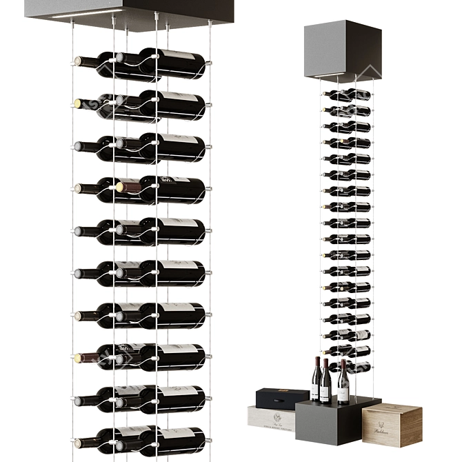 Wine Rack Stand 3D model image 1