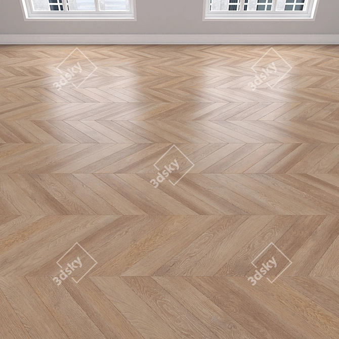 Oak Parquet Collection - Three Varieties 3D model image 4