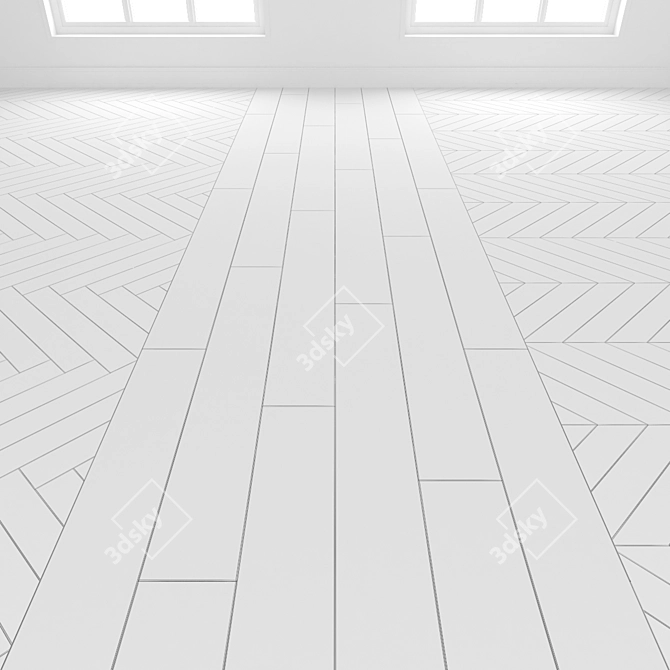 Oak Parquet Collection - Three Varieties 3D model image 5