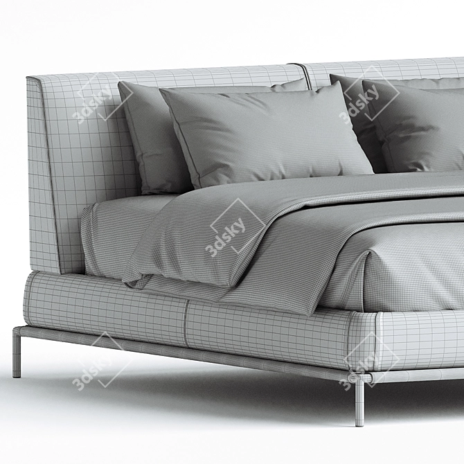 Luxury Icon Bed by FLUO 3D model image 3