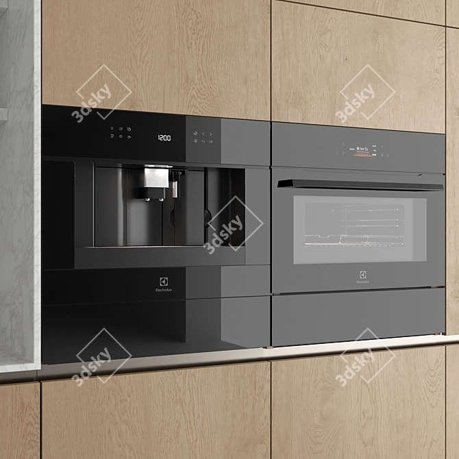 High-Quality 3D Kitchen Model 3D model image 3