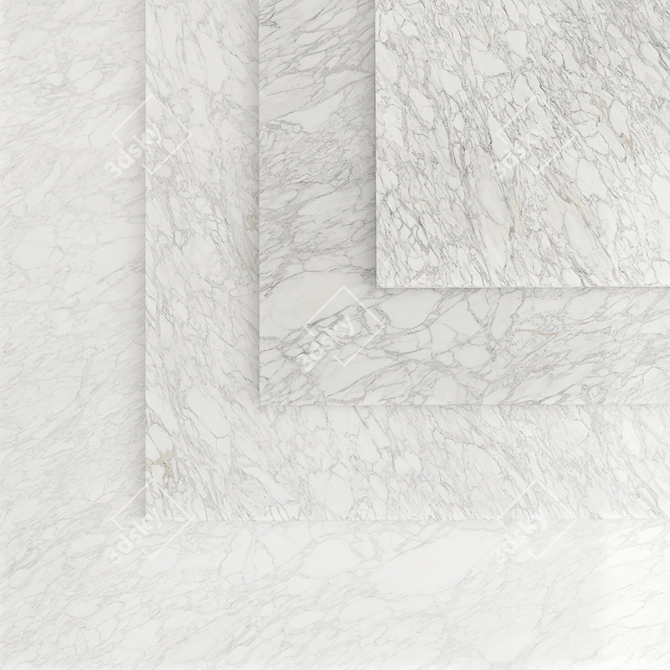 Marble Tile 3D Model Texture 3D model image 4