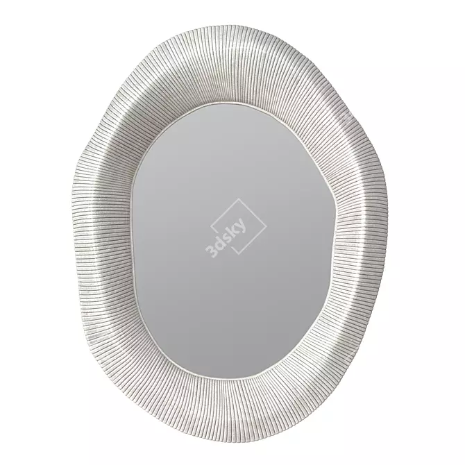 Whitewash Ravenna Mirror, Elegant Décor 3D model image 1