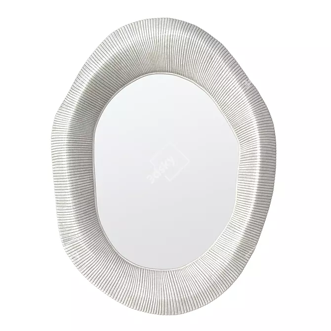 Whitewash Ravenna Mirror, Elegant Décor 3D model image 5