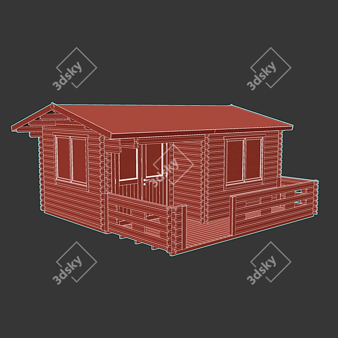 Garden House 2: Modern Design 3D model image 6