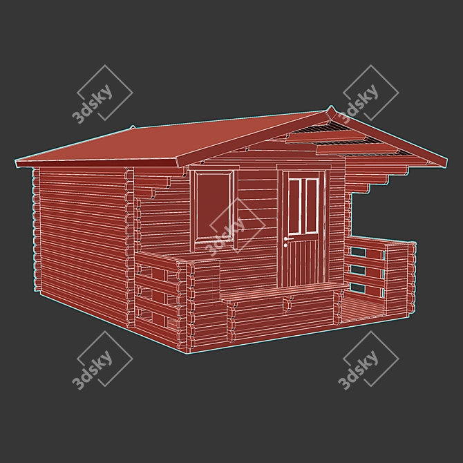 Garden Shed 3: Spacious Retreat 3D model image 6