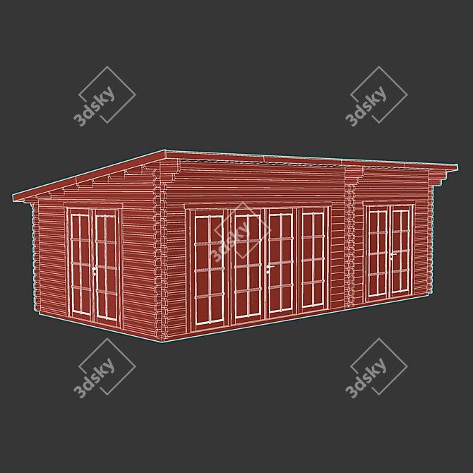 Garden House 6 Model 2017 3D model image 6