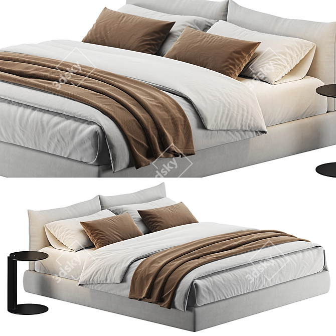 Luxury 3D Dream Bed 2015 3D model image 1