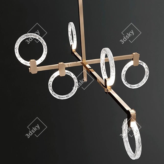 Elegant Polo Pendant Lamp Sicis 3D model image 2