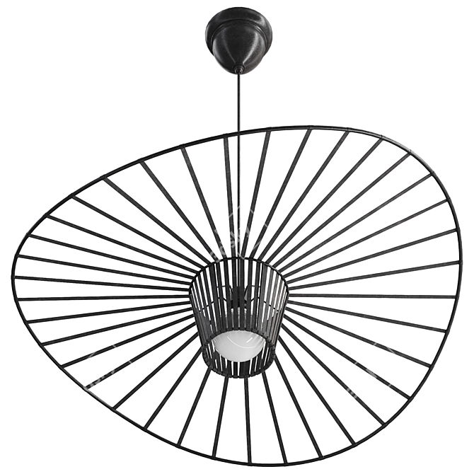 Modern HAT WEB Pendant Lamp 3D model image 2