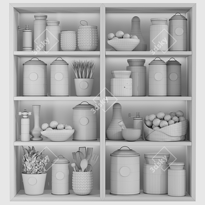 Title: Kitchenware 3D Models Collection 3D model image 2