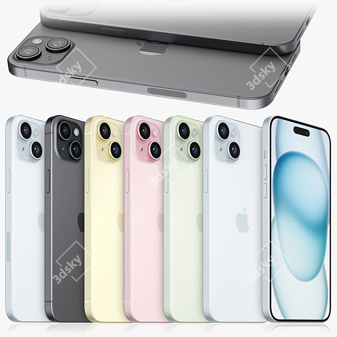  Apple iPhone 15 Plus Renders 3D model image 1