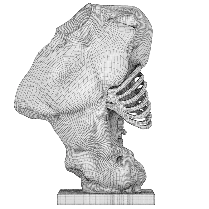 Sculpted Male Figure 3D Model 3D model image 5