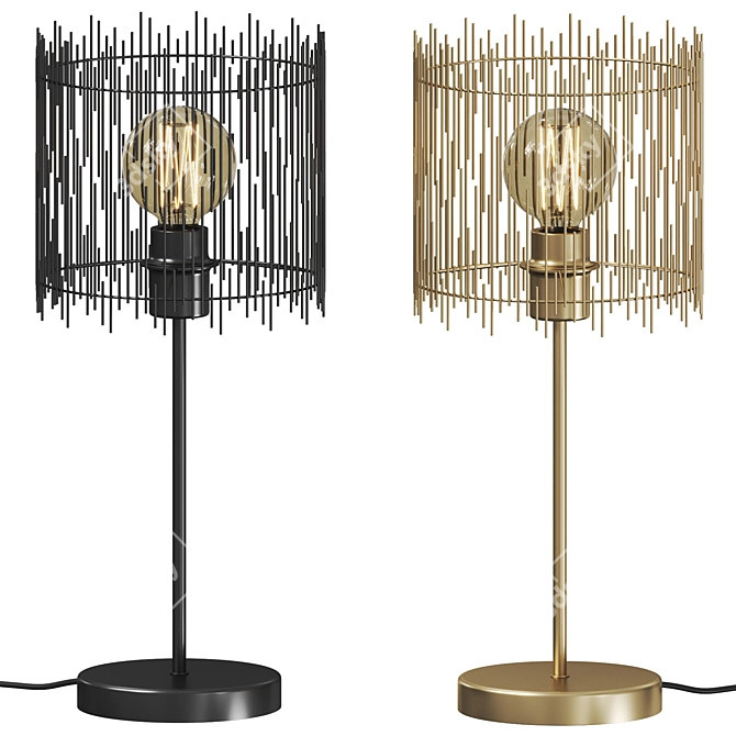 Sleek Modern Nordic Table Lamp 3D model image 1