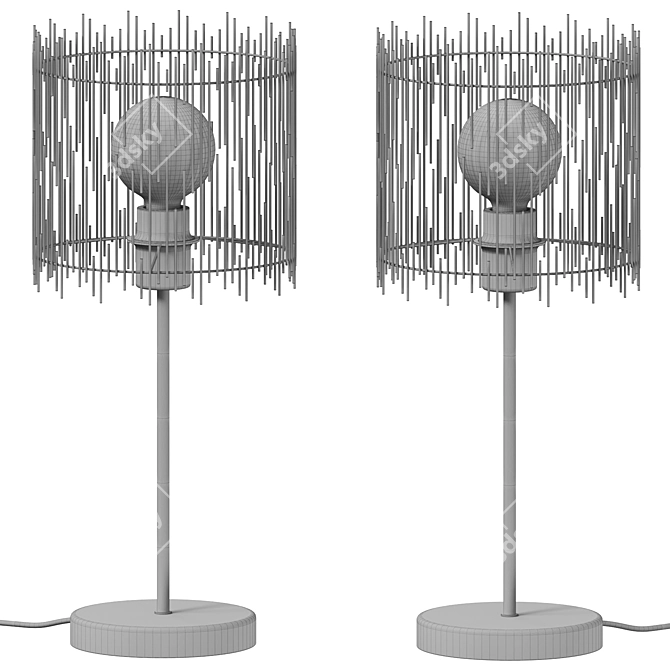 Sleek Modern Nordic Table Lamp 3D model image 2