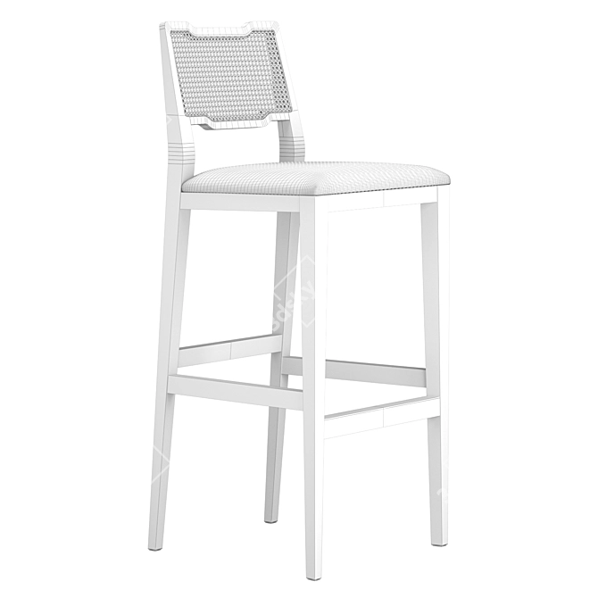 Eva Modern Barstool, 1110mm Height 3D model image 3