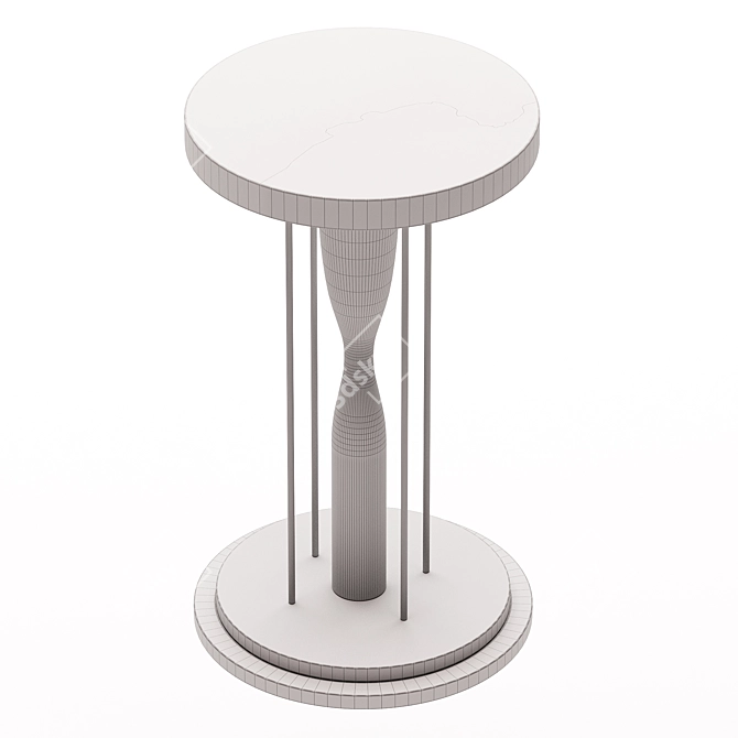 Epoxy Resin Sand Timer Table 3D model image 4