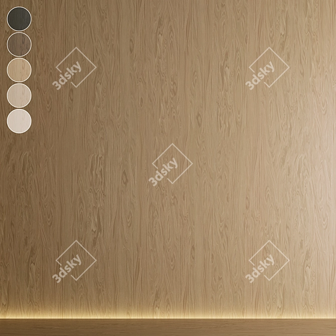 Oak 027 Seamless Wood Texture 3D model image 1