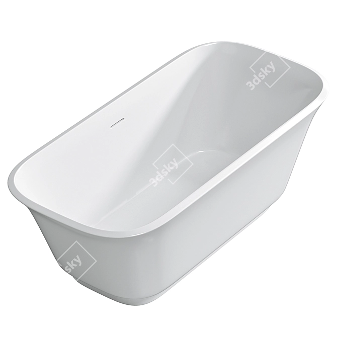 BELBAGNO BB702 DUE Acrylic Freestanding Bathtub 3D model image 3