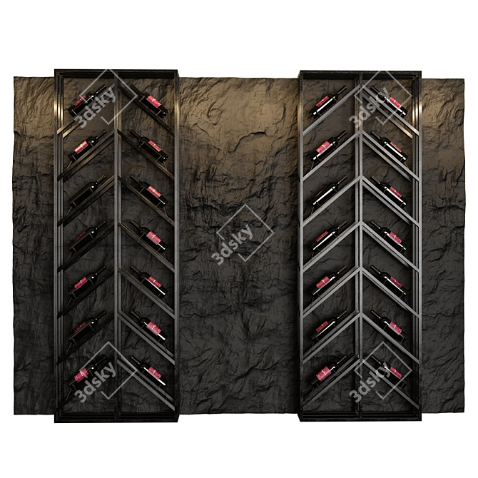 Wild Stone Wine Rack 3D model image 2