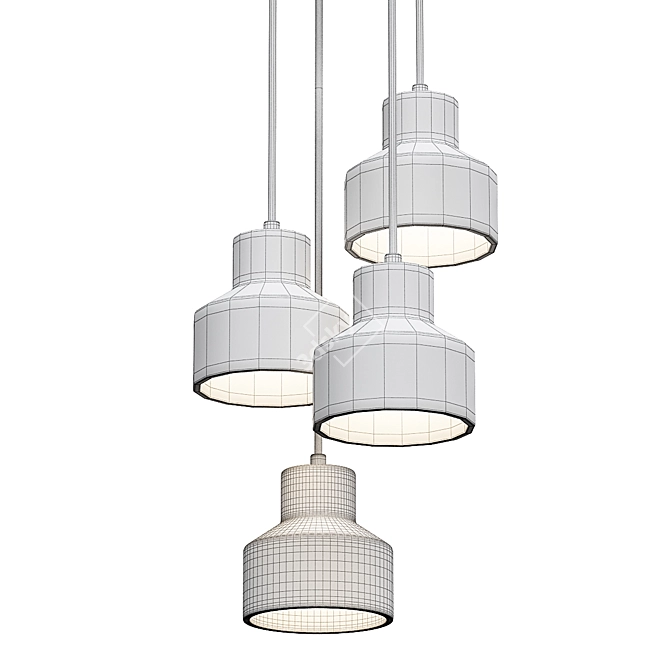 ImperiumLoft Stone Pendant Light 3D model image 3