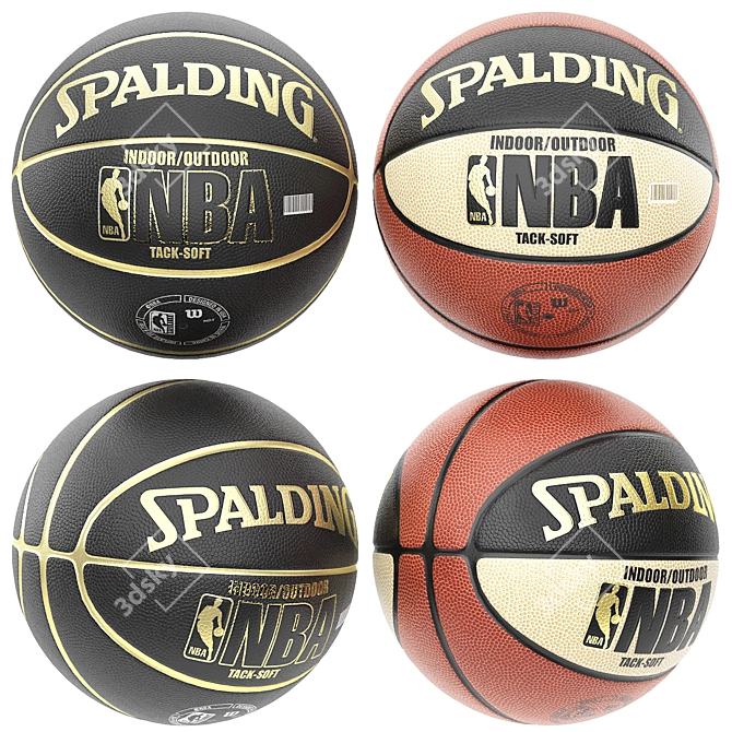 Spalding NBA Snake Basketball - Pro 3D Model 3D model image 1