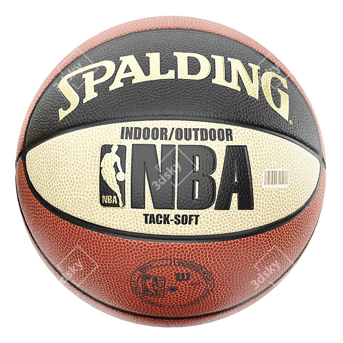 Spalding NBA Snake Basketball - Pro 3D Model 3D model image 2