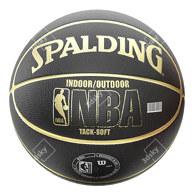 Spalding NBA Snake Basketball - Pro 3D Model 3D model image 4