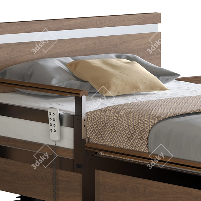 Extra-Wide SonderCare Hospital Bed 3D model image 4