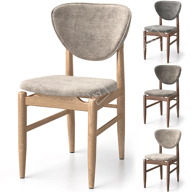 Biarritz Chair: Customizable Color Options 3D model image 2