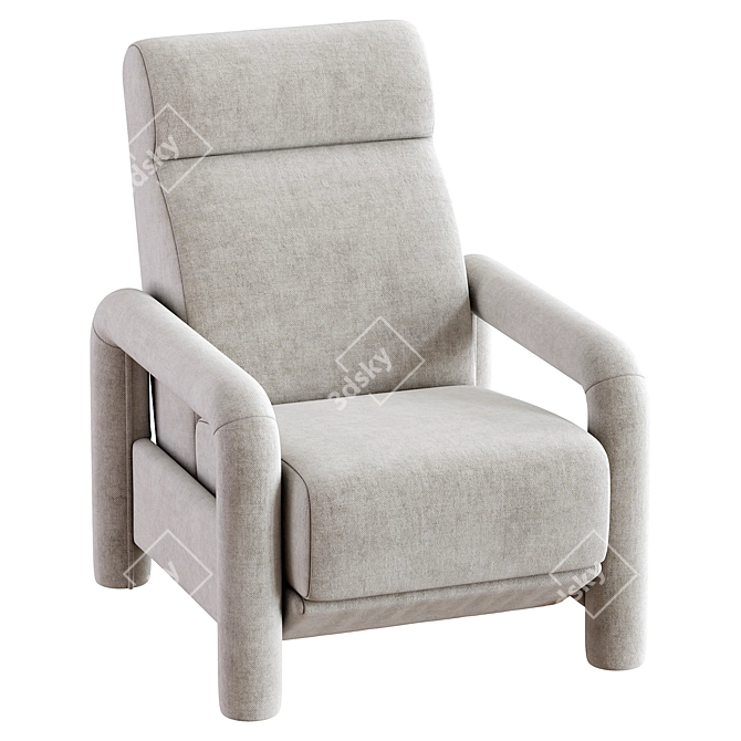 Modern Comfort Inez Recliner Furniture 3D model image 4