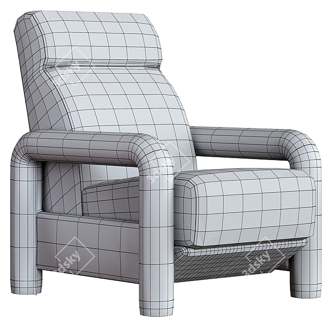 Modern Comfort Inez Recliner Furniture 3D model image 5