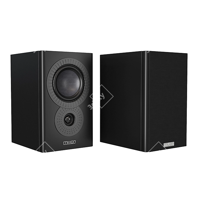 Sleek Mission LX-1 MKII Speakers 3D model image 1