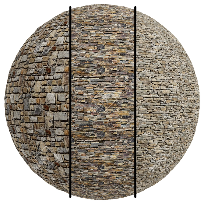 Stone Texture Set 4k Seamless 3D model image 1