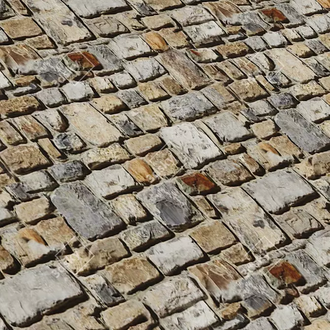 Stone Texture Set 4k Seamless 3D model image 3