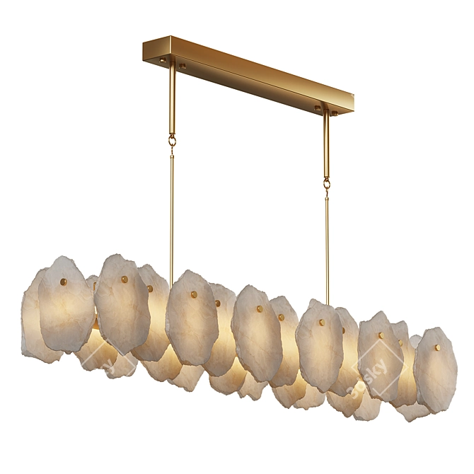  Modern Marble Pendant Light 3D model image 3