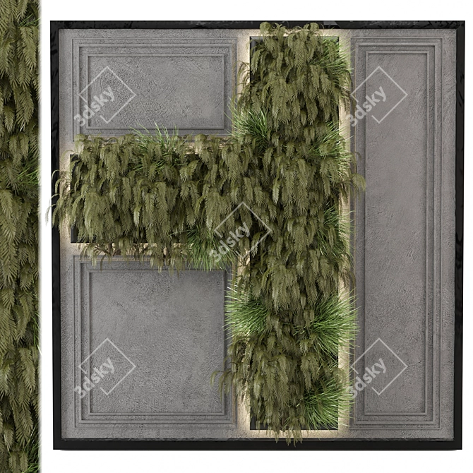 Vertical Garden Set 1219 Outdoor 3D model image 1