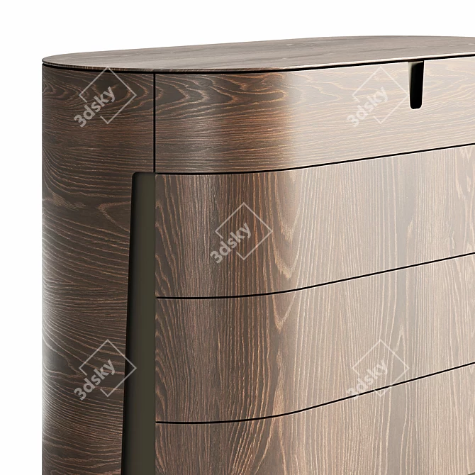 Sleek Tylsa Dresser in 6 Materials 3D model image 6