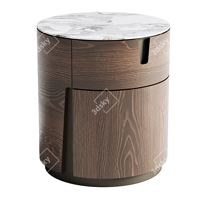 Sleek Porada Tylsa Night Tables 3D model image 4