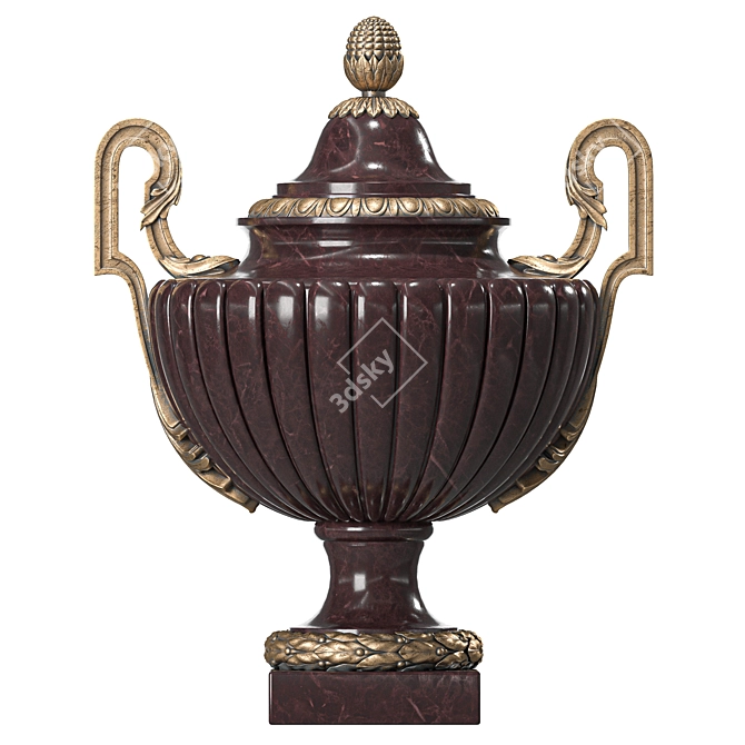 Antique Leonardo Vase Art 123 3D model image 1