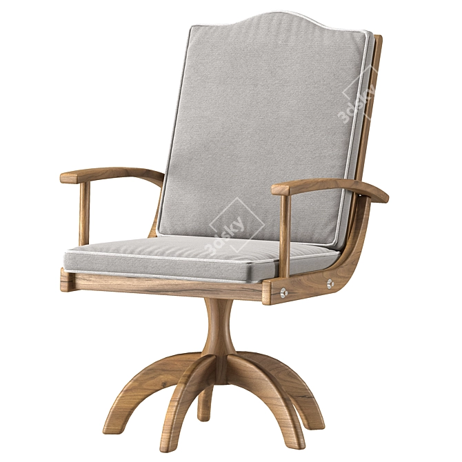 Stylish Sette Garden Chair 3D model image 1