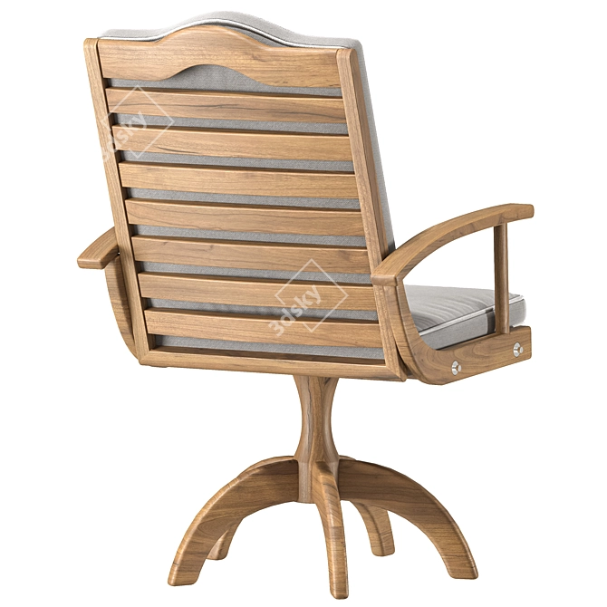 Stylish Sette Garden Chair 3D model image 2