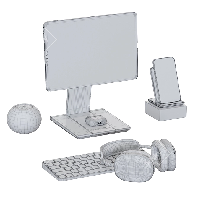 Apple Tech Set: 3D Models 3D model image 4