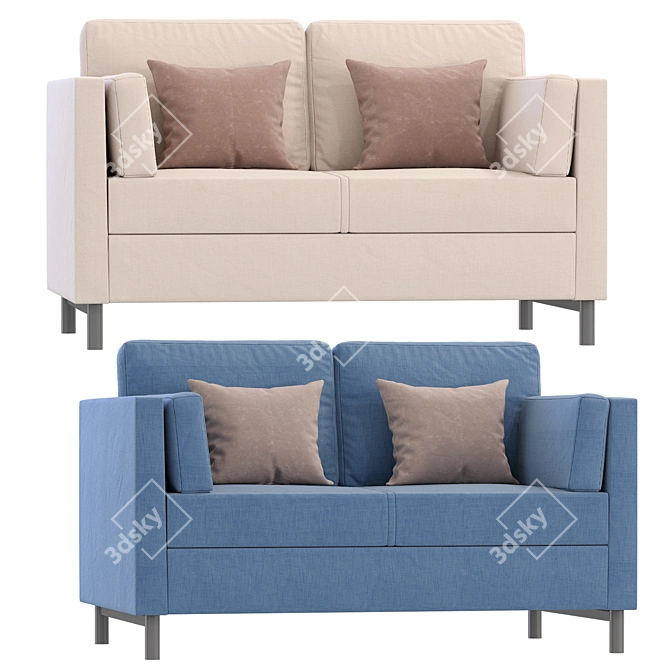 Modern Kela Divan Sofa Set 3D model image 1