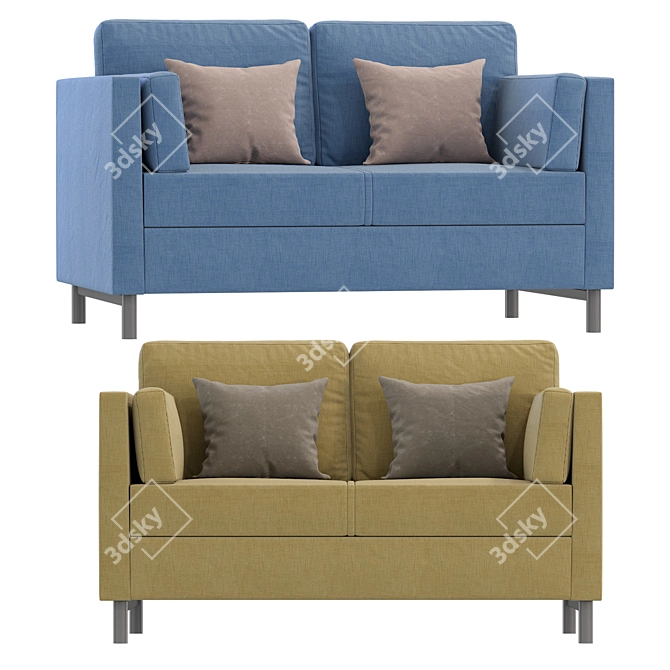 Modern Kela Divan Sofa Set 3D model image 3