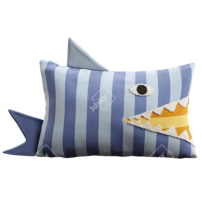 Cute Animal Kids Pillow Set 3D model image 3