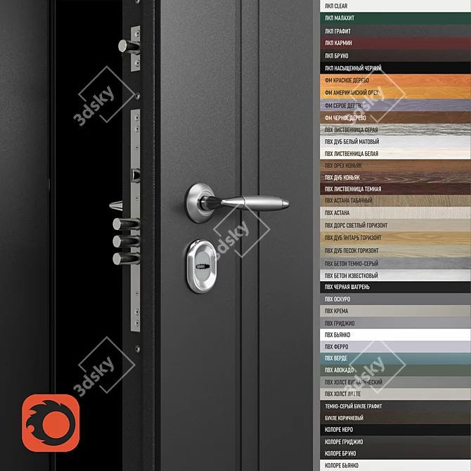  Dual-Thermal Exterior Door 3D model image 2