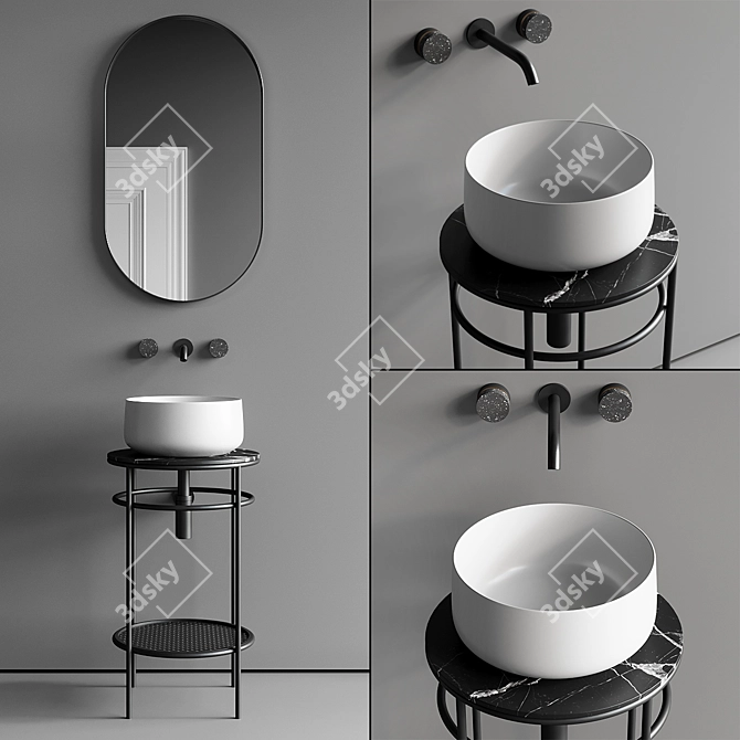 Artceram Vogue Bathroom Vanity Set 3D model image 1